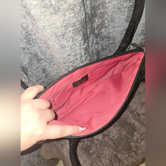 Hobo International Women's Shoulder Bag Black Leather Purse vintage Y2K - Picture 11 of 12